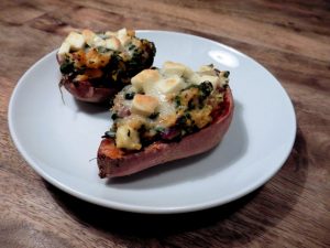 gefüllte Süßkartoffeln mit Spinat und Feta von Törtchenfieber