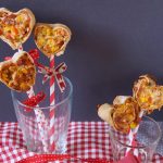 Pizza-Schnecken in Herzform zum Valentinstag