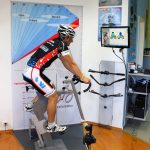 Mithilfe eines sogenannten Physiotherameters wird die richtige Sitzposition ermittelt und die Druckbelastung des Sattels gemessen.