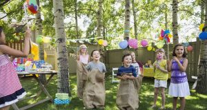 Der Garten ist der ideale Platz für Kinderfeste - hier kann man ungestört toben.