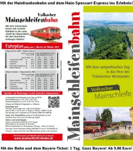 Mit der Mainfrankenbahn & dem Main-Spessart-Express die Mainschleifenbahn erfahren