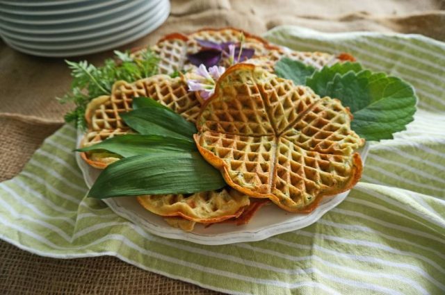 kraeuterwaffeln Das Australische Zitronenblatt verleiht Kräuterwaffeln ein intensives, zitroniges Aroma.