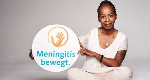 Shary Reeves setzt sich als Kampagnenbotschafterin für "Meningitis bewegt." ein.