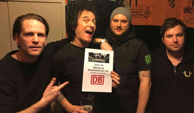 Mit der Mainfrankenbahn und dem Main-Spessart-Express die Indierock-Legende Pyogenesis erfahren