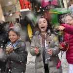 Kinderfasching in den Haßbergen.