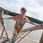 Ein Ausflug zum Ellertshäuser See, dem größten See Unterfrankens mit Sandstrand, Wasserspielplatz, Klettergarten und Naturerlebnisweg, darf auf dem Urlaubsprogramm nicht fehlen.