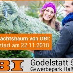 Weihnachtsbaumverkauf OBI Haßfurt