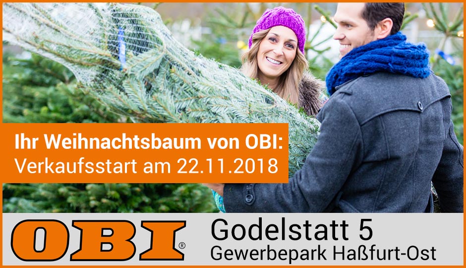 Weihnachtsbaumverkauf OBI Haßfurt