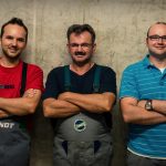 So sehen Sieger aus: Sohn Frank, Vater Edwin und Sohn Marco konnten bei der AWC Trophy-Verleihung gleich mit zwei Weinen punkten!