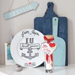 Auch Väter freuen sich sehr über Selbstgebasteltes wie etwa den "Maritimen Wandteller".