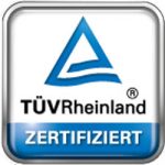 TÜV Rheinland geprüfter Qualifikation