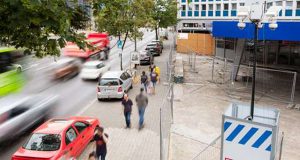 Videokameras auf der Baustelle