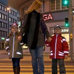 Mit Reflexmaterialien werden Fußgänger von Autofahrern viel früher wahrgenommen.