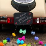 Autodekoration Hochzeitsauto.