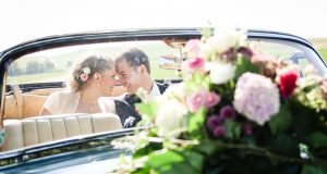 Hochzeitsauto Autodeko