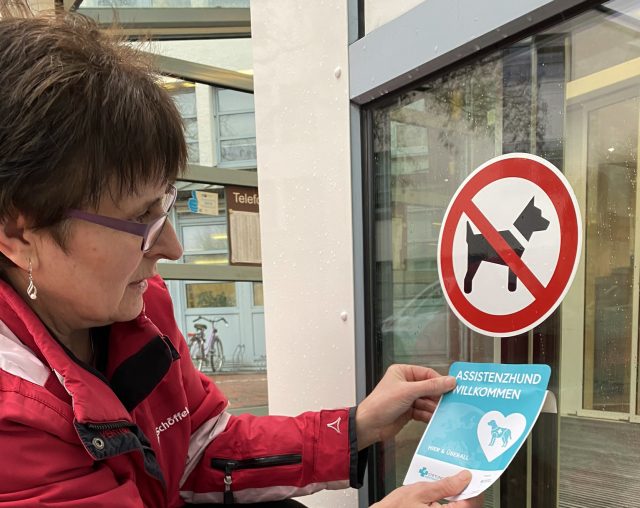 Assistenzhunde willkommen
