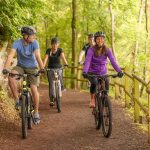 Mountainbiking: Schwung holen und anspruchsvolle Strecken meistern: Mountainbiking fordert den ganzen Körper. Wichtig ist daher eine gute Regeneration nach dem Training.