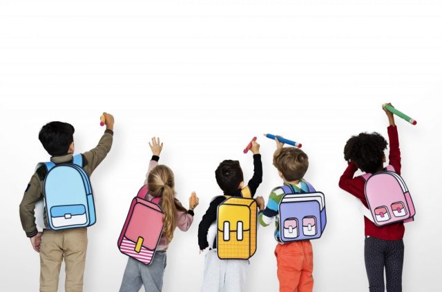 Classmates Friends Bag School Education Homeschooling