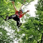Abenteuer in luftiger Höhe verspricht der Waldklettergarten Banz.
