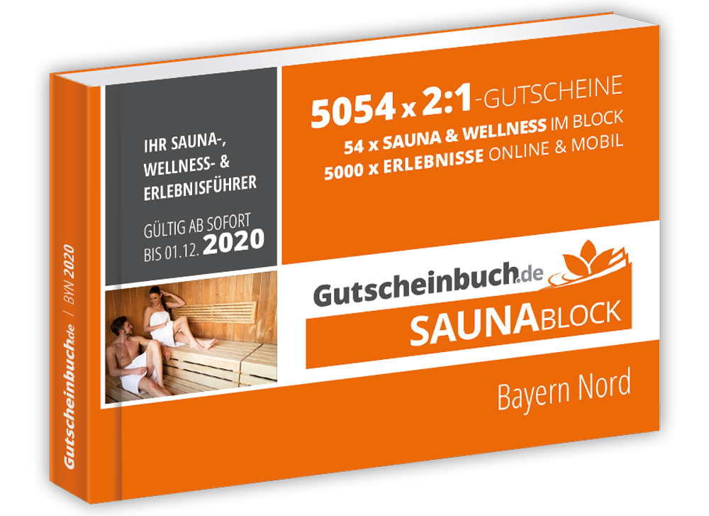 Gutscheinbuch.de Saunablock Bayern Nord 2020