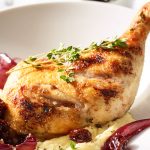 Hähnchenschenkel mit Sauerkirschen