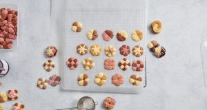 Zweifarbige Mandel-Zimt-Plätzchen