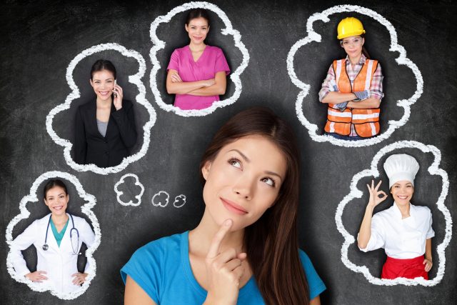 Career choice options - student thinking of future