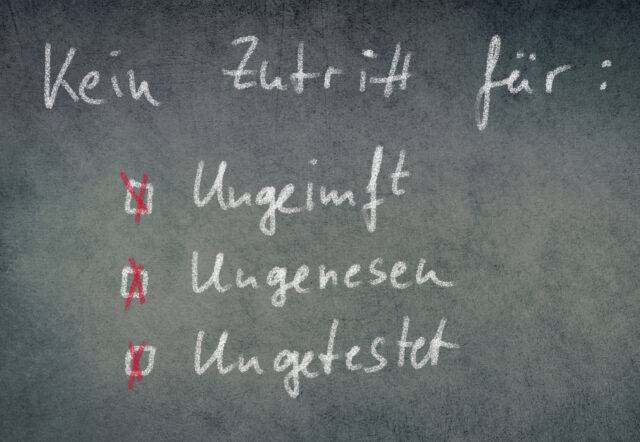 New 3G covid 19 rules in Germany, entry just for vacinated, tested, recovered people