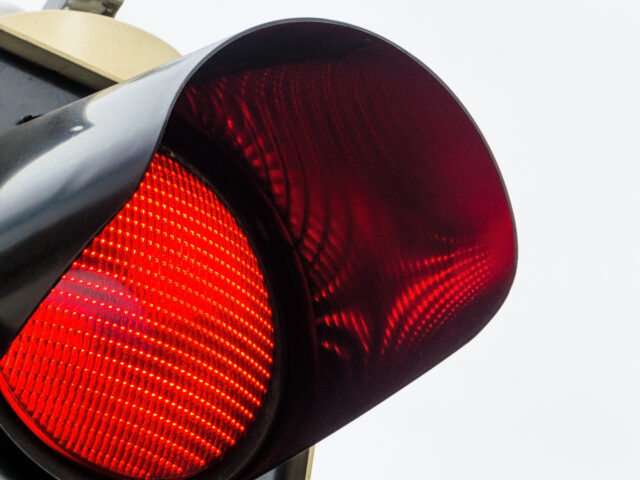 red light at traffic lights