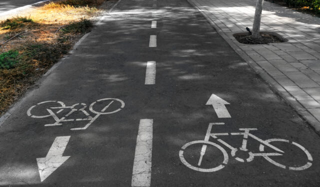 Bicycle lane in Israel