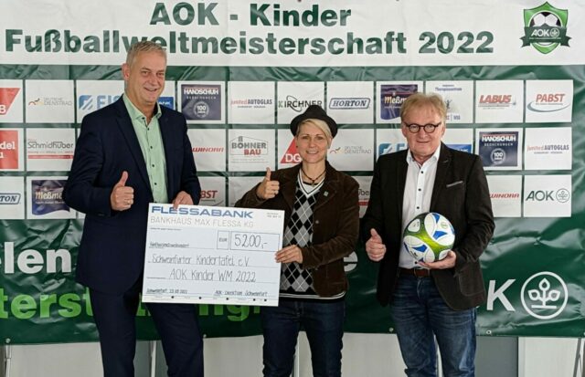 Foto Spende AOK Mini WM 2022