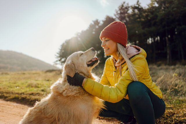 Sharing a moment with my dog